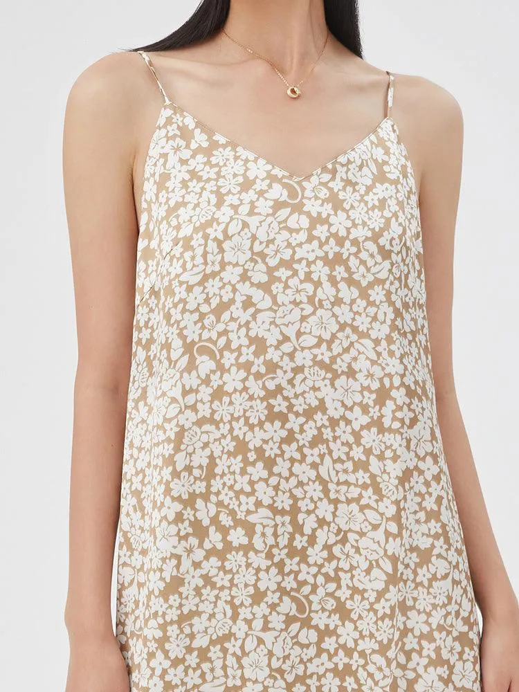 Acetate Printed Slip Dress