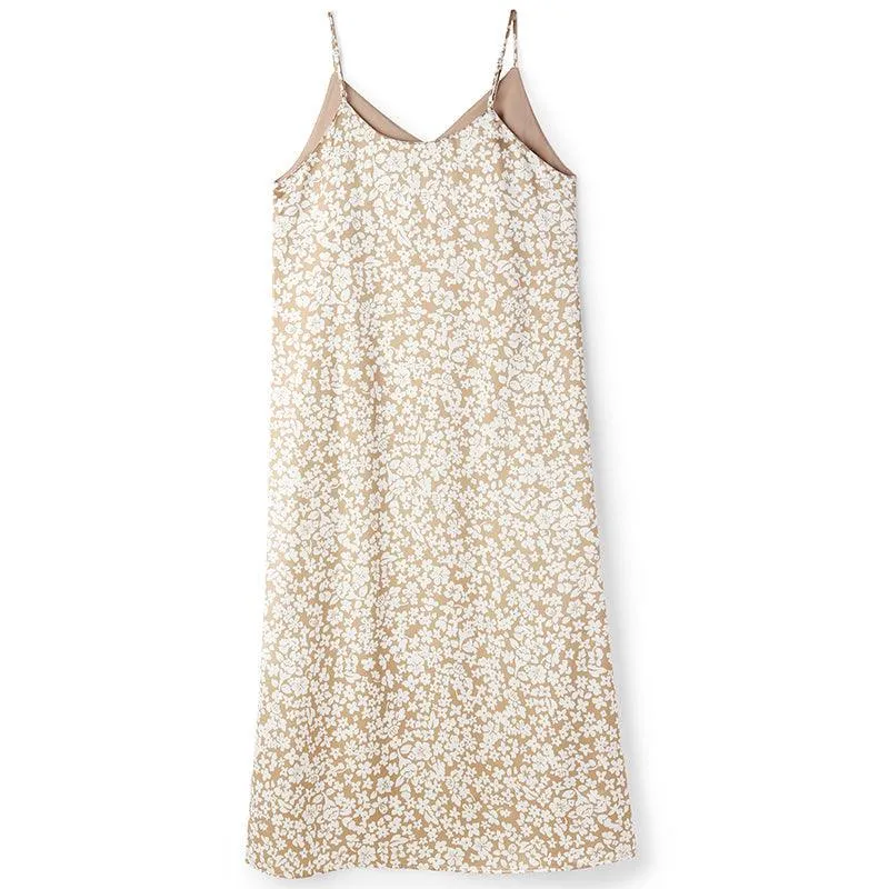 Acetate Printed Slip Dress