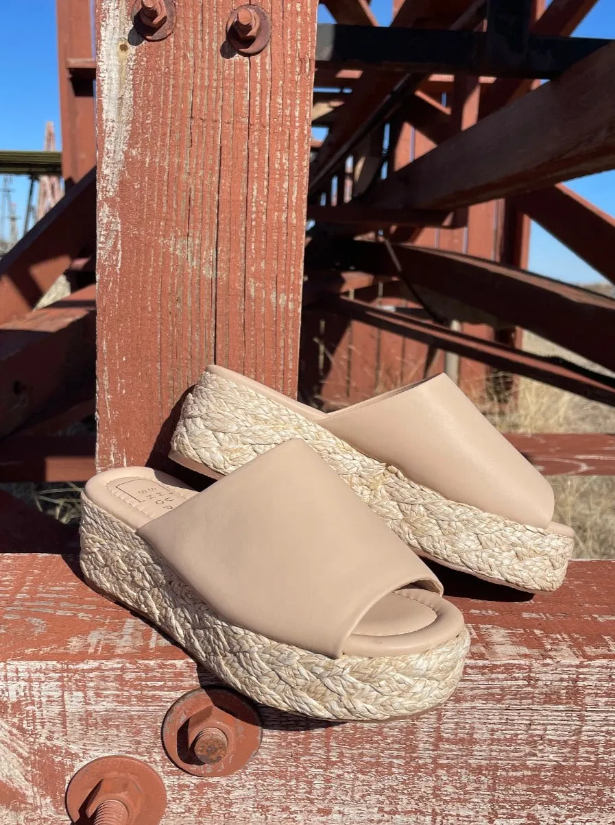Lizzie Nude Sandal by Shu Shop
