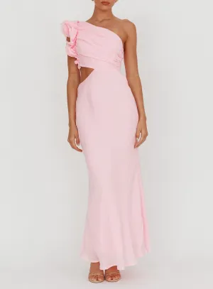 Margo One Shoulder Dress Pink