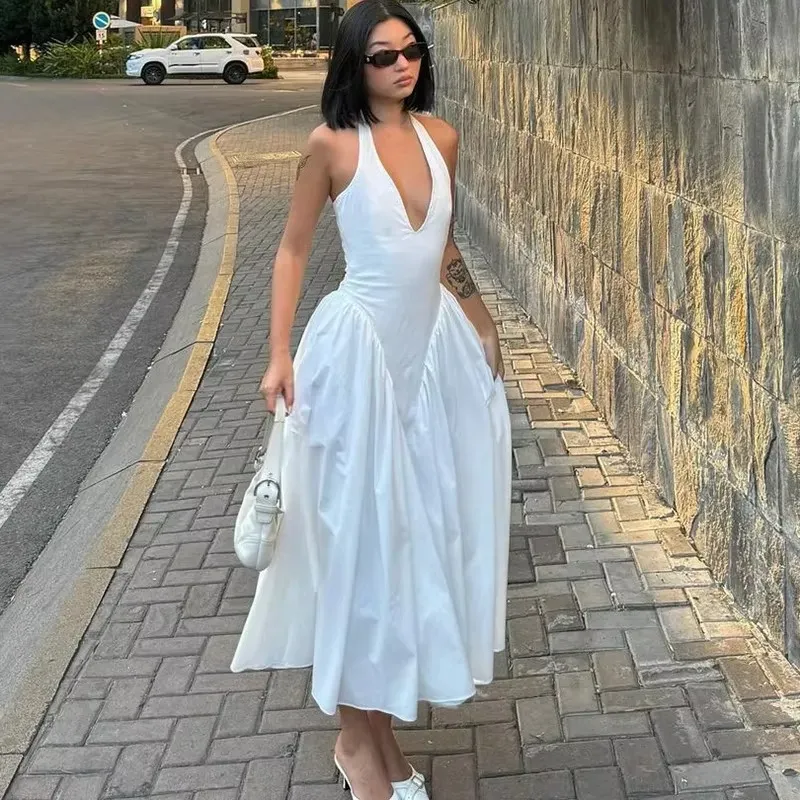 Maria Drop Waist Midi Dress
