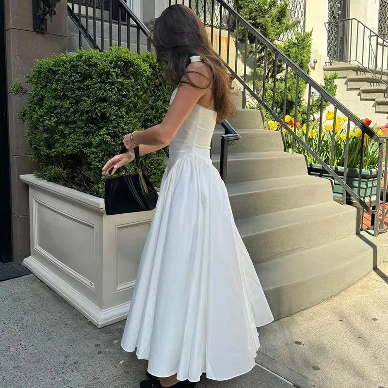 Maria Drop Waist Midi Dress