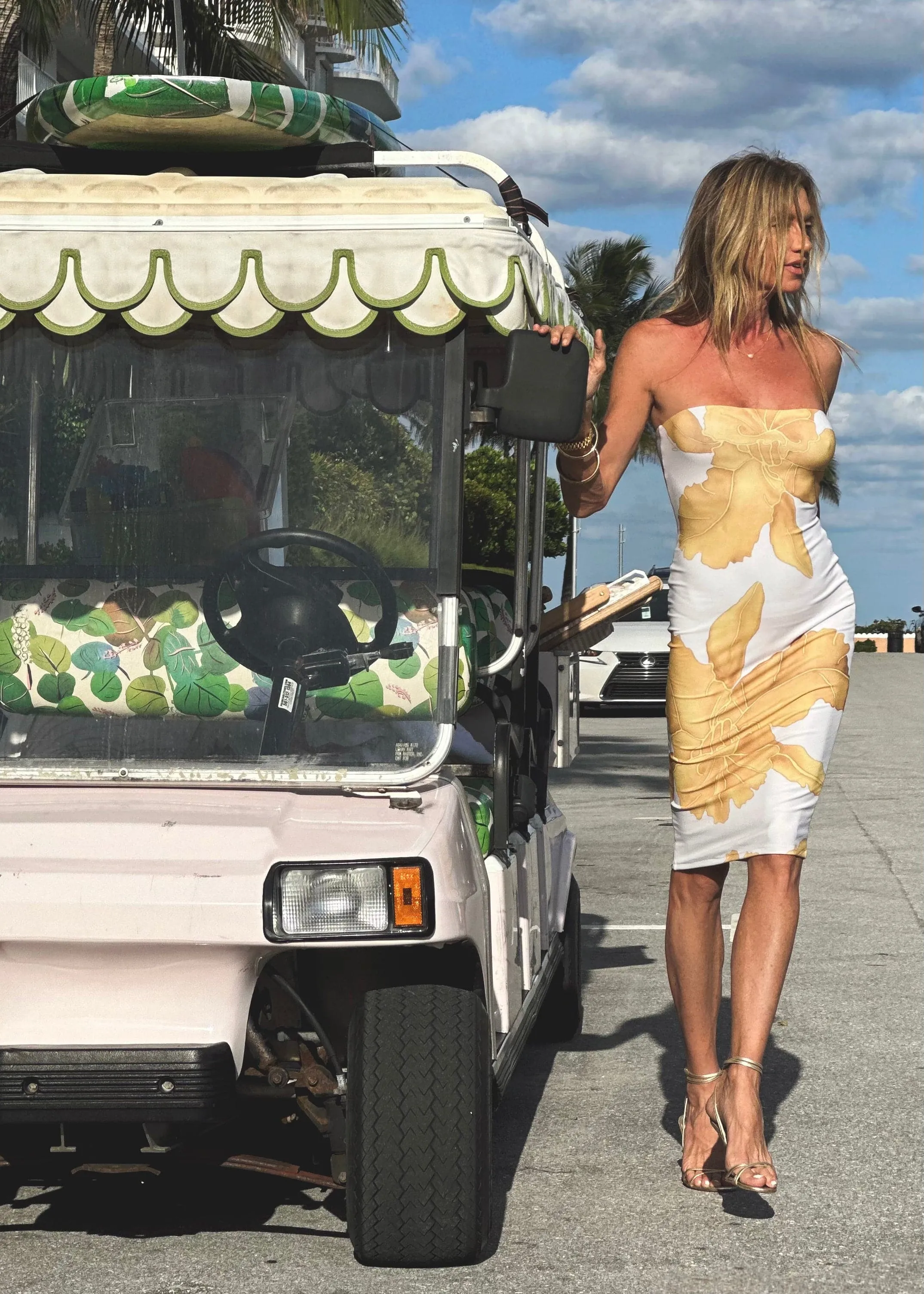 Pamela Strapless Gold Orchid