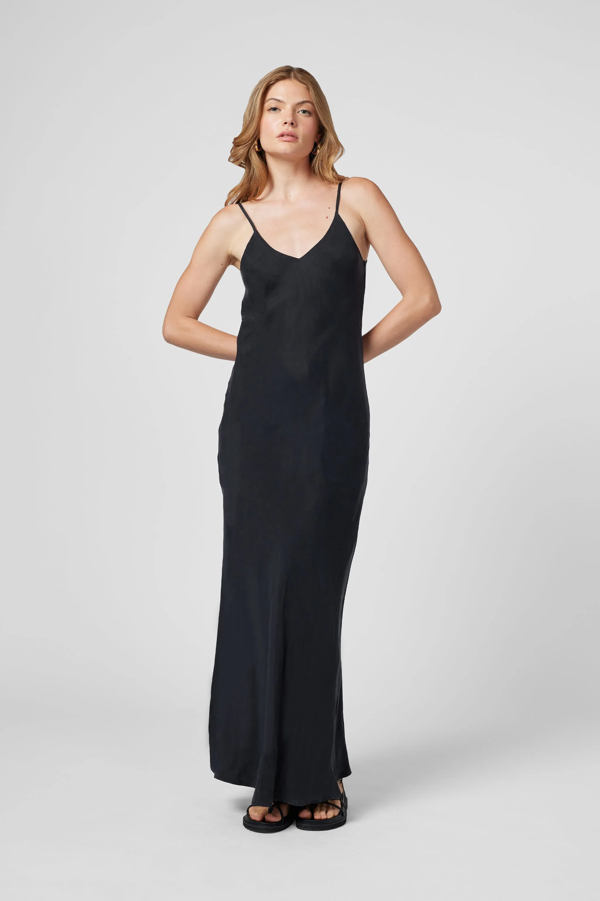 PEPPERWOOD CUPRO SLIP DRESS
