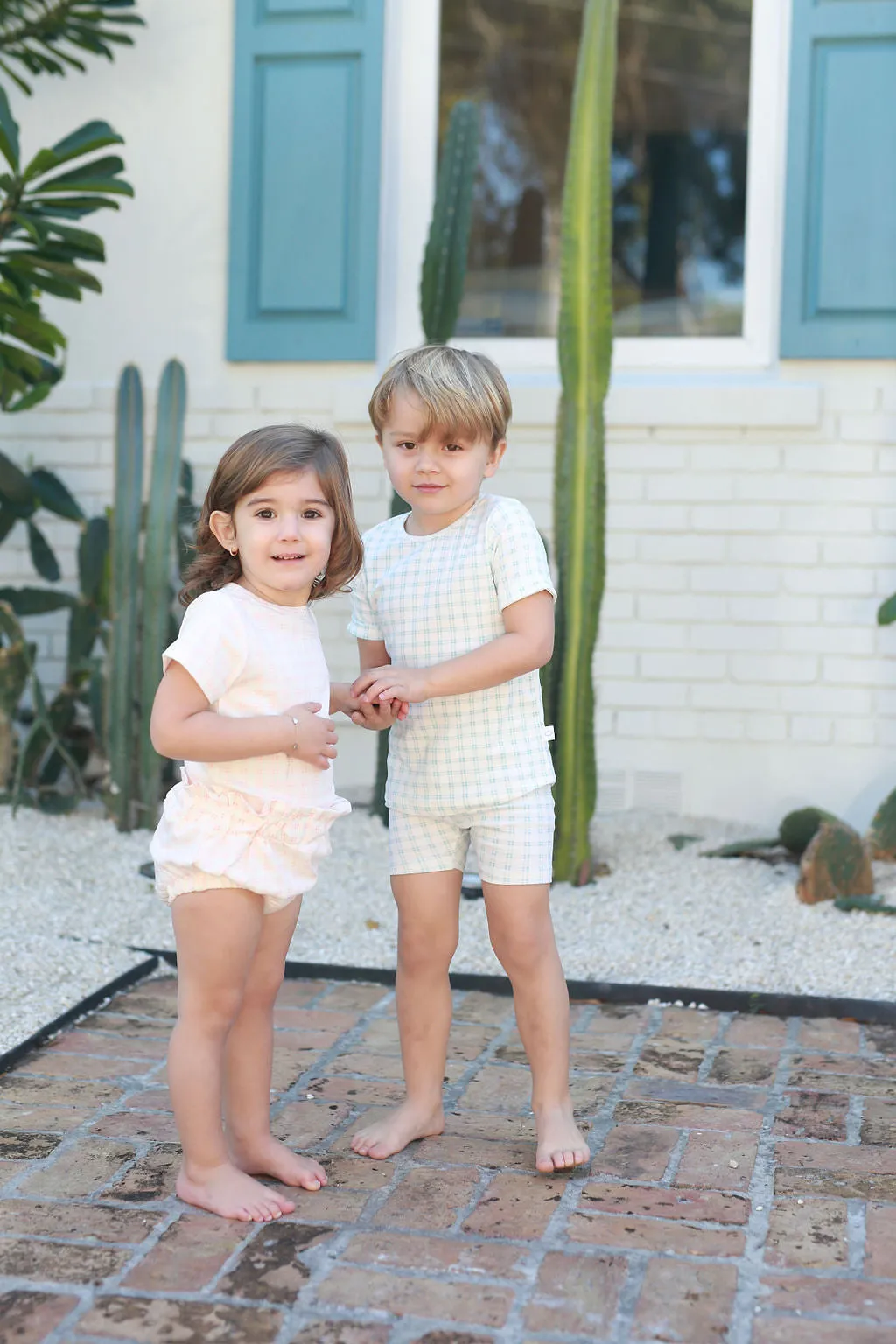 POUF 2PC GRID BLOOMERS SET