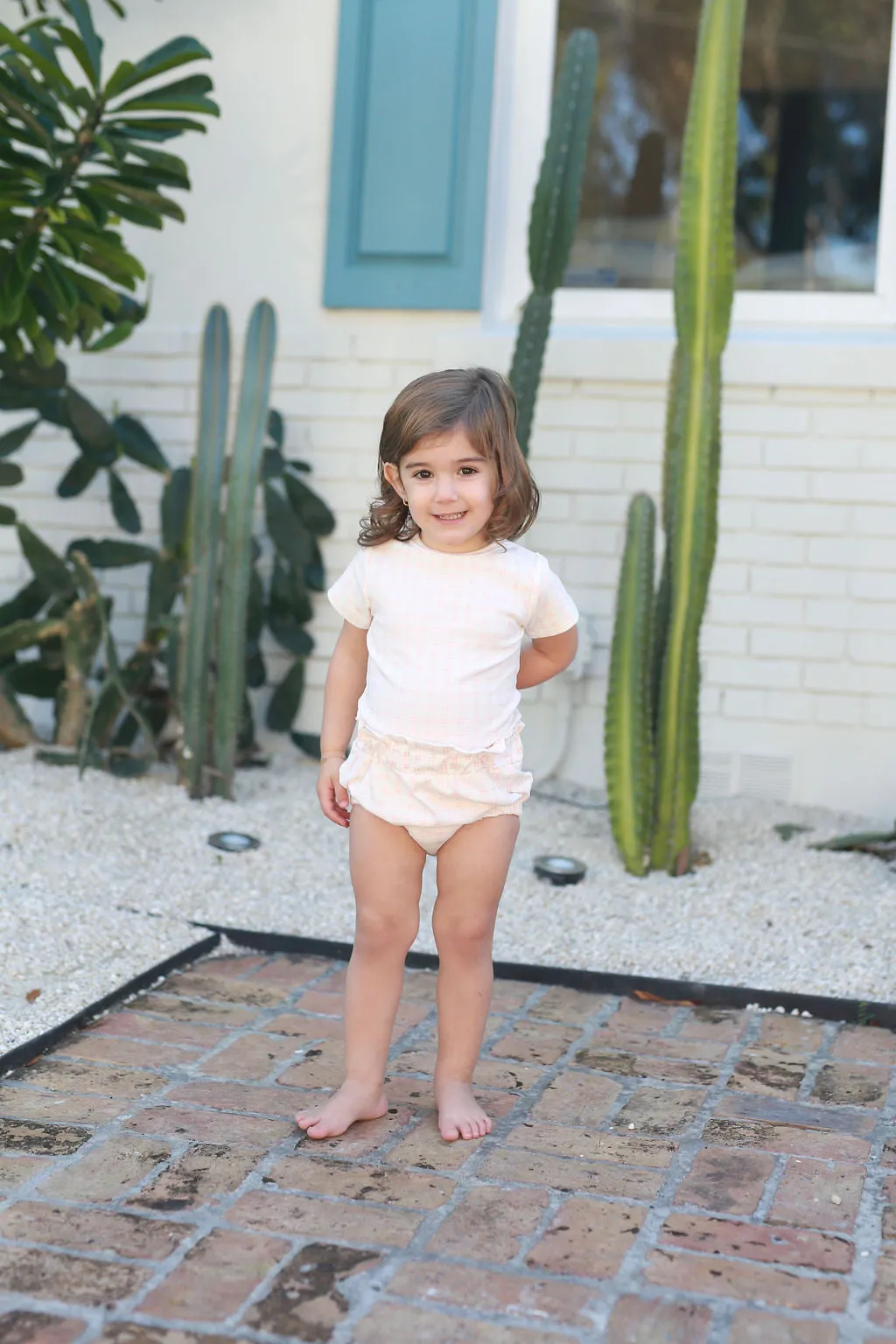 POUF 2PC GRID BLOOMERS SET